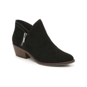 Lucky Brand Fhuna Black Oiled Suede Ankle Bootie size 8.5